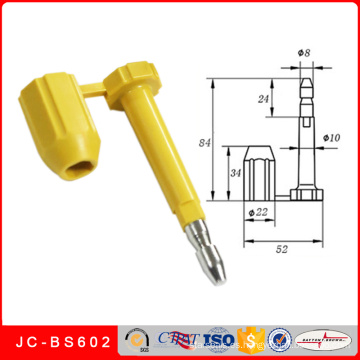 Jc-BS602 venta caliente camión envío acero Cargo bolt plomo seguridad sello